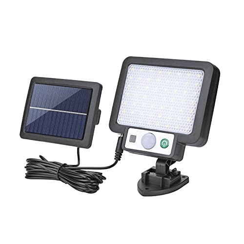 Luces solares al aire libre con sensor LED dividido impermeables para pared de jardin