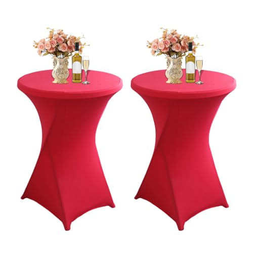 Nappe extensible pour table haute cocktail anti-pli élasthanne