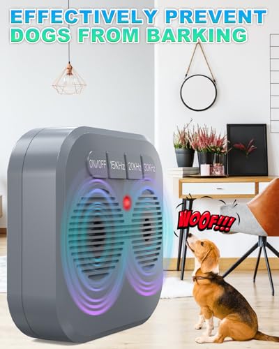Image of ALKD Anti Barking Device for Dogs, Rechargeable Ultrasonic Dog Barking Deterrent Devices Bark Box, 33FT Dog Barking Silencer with 3 Modes, Safe Stop Barking Dog Devices Indoor Outdoor Use