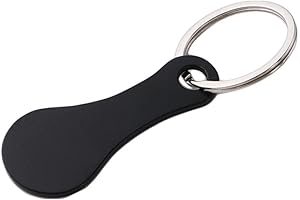 WEISHA Shopping Trolley Token Stainless Steel Key Ring DIY Shopping Trolley Tokens