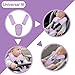 Car Seat Straps Pads for Baby Girls 3 Pieces,Super Soft Car Seat Strap Covers Kids,Man Fai Sky Infant Carseat Shoulder Pading, Hip Support for All Car Seats, Pushchair, Stroller(Purple)