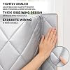 Window AC Cover Inside with Wind-Proof Wing - Silver Thickened for Winter M - 3