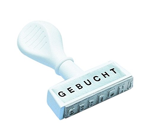 Preisvergleich Produktbild WEDO Stempel Text Gebucht Abdruck 45 mm