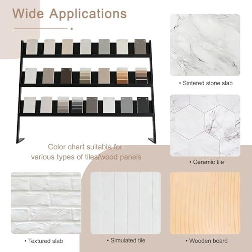 Présentoir à échantillons de carrelage compact de 50 cm de large pour entrepôt et négoce