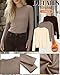 Huukeay 3 Pack Women's Thermal Shirts with Thumb Holes Long Sleeve Basic Tops Slim Fit T-Shirts Casual Soft Fleece Layer(Dark Brown, Khaki, Cream,Small)