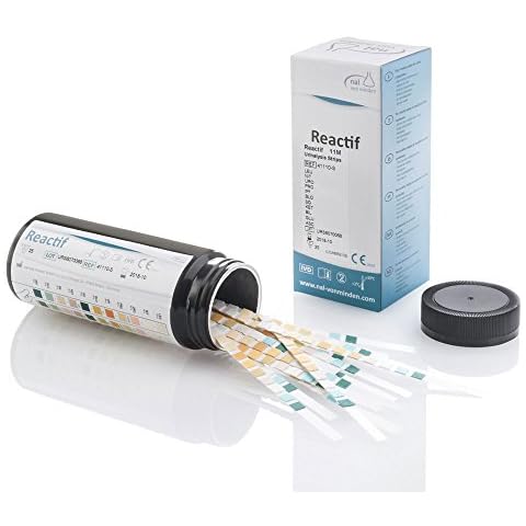 Reactif Gesundheitstest: Urintest 11 Parameter - 25 Urin Teststreifen Schnelltest mit Farbskala Cover