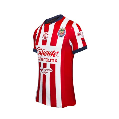 La mejor selección de Jerseys para Mujer los 10 mejores. 45 PUMA, Jersey Chivas Local Réplica 24-25, Mujer, Rojo con Blanco, Talla Mediano