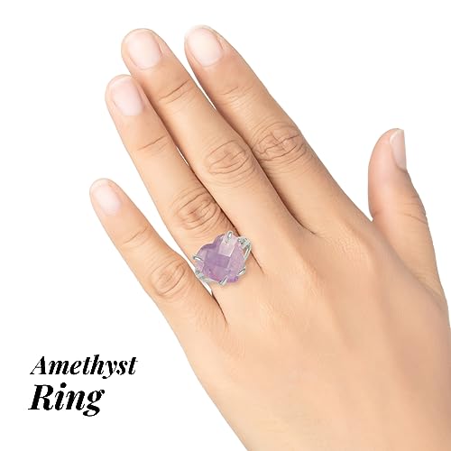 Image of Reiki Crystal Products Adjustable Rings, Amethyst, Black tourmaline, Goldstone brown, Green Jade, Lapis Lazuli, Opalite, Red Jasper, Rose Quartz, Tiger eye, Gemstone Ring