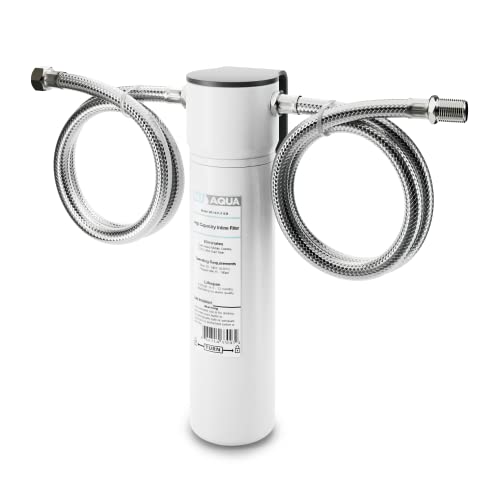 Nu Aqua Under Sink Water Filter System, High Capacity Fast Flow 3/8”, Reduces Lead, Chlorine, Bad Taste & Odor – Direct Connect Undersink Filteration System - 120-Day Trial