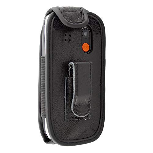 caseroxx Leather-Case with belt clip compatible with Gigaset GL390 / GL395 made from genuine leather - Image 3