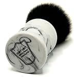 Parker Arctic Storm Ultra-Soft Synthetic Shaving Brush with Stand – 26 mm Tuxedo Knot for Rich Lather and Luxurious Everyday Shaving - Image 3