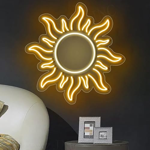 Letrero de neón LED para colgar en pared con brillo ajustable de 36x36cm 3
