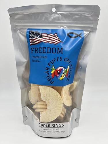Freedom Freeze-Dried Apple Rings, Honeycrisp Apples, Light and Crisp Snack,