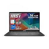 MSI ビジネス ノートPC Modern 14F 【薄型軽量コンパクト・軽量1.5kg】 1.5kg Core i7 14型 FHD 60Hz 32GB 512GB テンキーレスキーボード Windows 11 Modern-14-F13MG-5003JP