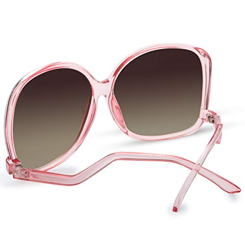 Image of The Fresh Women's Oversized Square Jackie O Cat Eye Hybrid Butterfly Fashion Sunglasses - Exquisite Packaging
