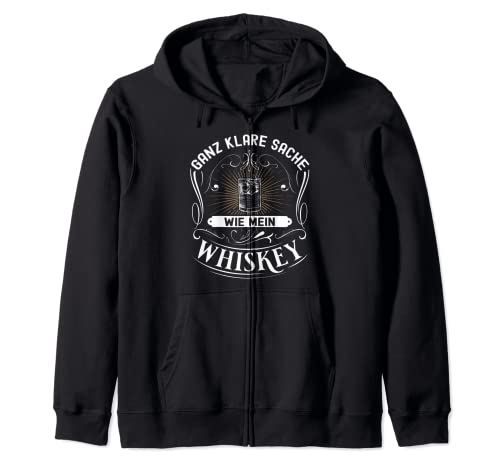 Whiskey - Whisky para hombre, diseño con texto en alemán Sudadera con Capucha