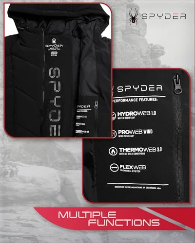 Spyder Women's Puffer Jacket - Cozy Hooded Long Puffer Jackets for Women with Hand Pockets - Soft Stretch Bubble Jacket S-XL4