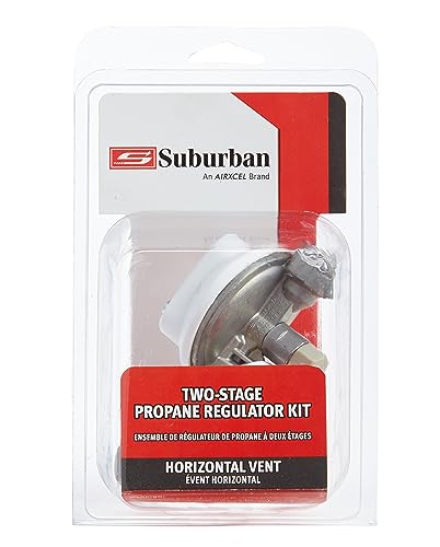 Image of Suburban LP-R524H Two-Stage Regulator Kit with Horizontal Vent for Safe and Reliable Propane Gas Pressure Control in Your RV or Motorhome