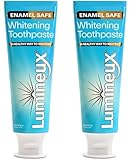 Lumineux Teeth Whitening Toothpaste 2 Pack Peroxide Free Enamel Safe for Sensitive Whiter Teeth, Fluoride Free, No Alcohol, Artificial Colors, SLS Free Dentist Formulated - 3.75 Oz