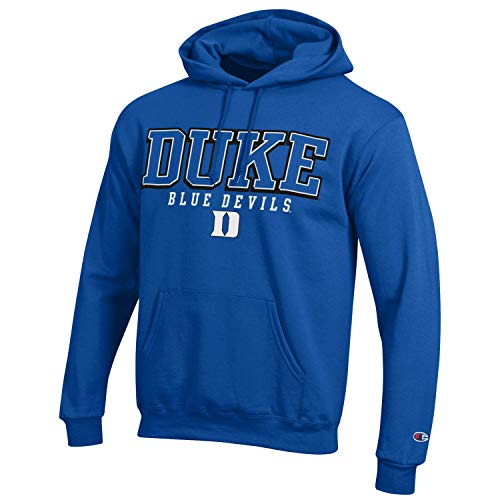 Duke Blue Devils Adult Arch Logo Classic Hoody - Royal, Large (Duke Blue Devils - Blue, Large)