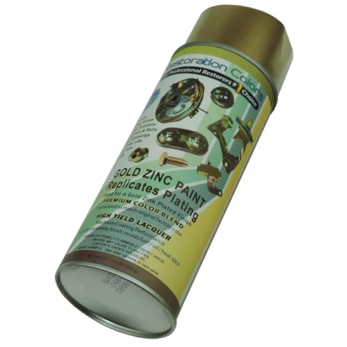 Inline Tube Gold Zinc Plating Look Spray Paint 1pc