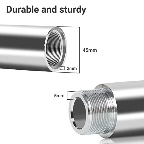 Leogreen Pole Dance Extension Tube for 45 mm Pole Dance, Add Extra Height, Dance Fitness Accessories (125 mm) - Image 4