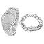 Platinum Plated Watch Bracelet Set