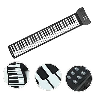 TOYANDONA 61 rouleau de piano Instrument de piano à 49 touches piano électronique portatif clavier usb piano portable piano à clavier en silicone instrument de musique Gel de silice Black - Les Beatles, Paul McCartney, John Lennon, RIngo Starr, George Harrison TOYANDONA 61 rouleau de piano Instrument de piano à 49 touches piano électronique portatif clavier usb piano portable piano à clavier en silicone instrument de musique Gel de silice Black – Image 2