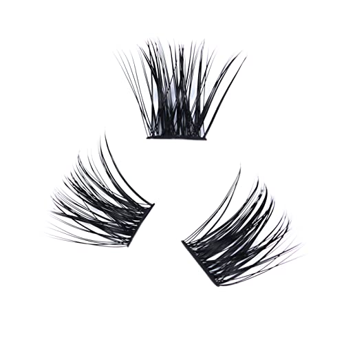 Image of Lash Extension Kit LAUBESS Lash Clusters Kit Cluster Eyelash Extensions Kit Eyelash Clusters Lash Bond and Seal Waterproof Tweezers Brush Lash Glue Remover (Kit 01-D-Mix14-18)