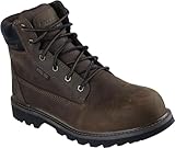 longriders rv park Pericolo elettrico Skechers Longrider - Stivali industriali da uomo, con punta in acciaio, 15,2 cm, marrone, 42.5 EU Weit