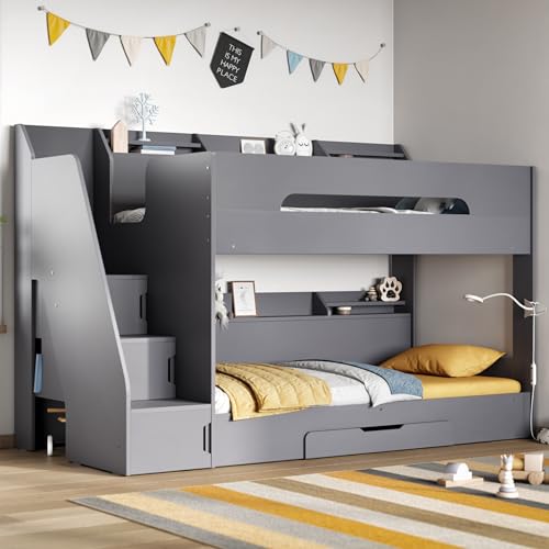 Flair Slick Staircase Bunk Bed with Storage