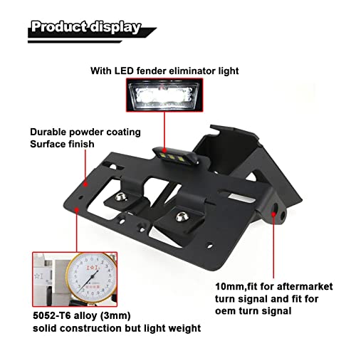 Support de Plaque Aprilia RS660 Bavette Arrière Moto Éliminateur - 5