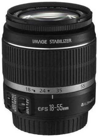 Canon EF-S 18-55mm f/3.5-5.6 IS Zoom Lens for Canon SLR Cameras (Renewed)