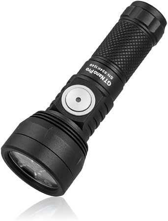 LUMINTOP GT Nano Pro Keychain Flashlight 1600 Lumens Mini Flashlight 152 Meters Beam Distance, Rechargeable Battery Black