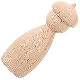 GALPADA 榉木製未完成ペグドール 小型手作り木製人形 クラフト用無塗装木工芸品 の創造力育成用 素材装飾可能