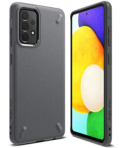 【Ringke】Galaxy A52 5G SC-53B ケース ストラップホール付き [米軍MIL規格取得] スマホケース 落下防止 カバー Qi 充電 ギャラクシー A52 5G ケース Onyx (Dark Gray)