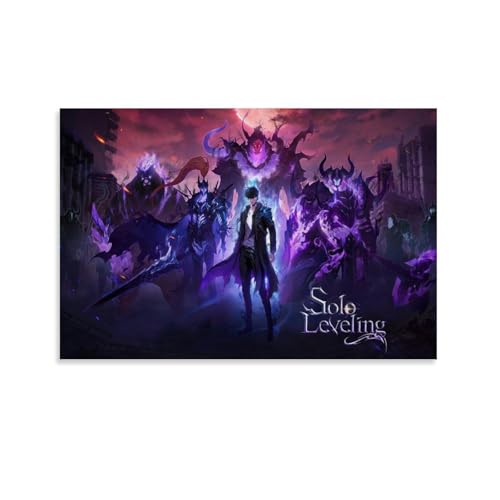 Vintage Solo Poster Leveling Anime Classic Movie Cover Für Zimmer,...