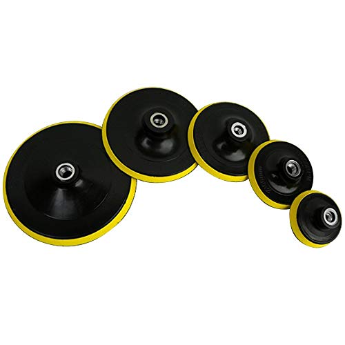 L-Yune-pulimento M14 Almohadilla de Respaldo Pulidor de Coche Capó Diámetro 3 '4' 5 '6' 7 'Pulgada Amoladora Angular Rueda lijadora Disco de Papel Herramienta de máquina de Pulido automático Cover