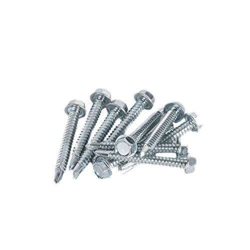 DC Cargo Mall E Track Trailer Tie-Down Rail Installation Fasteners Kit - 1.5 Hex Head Metal Screws with Self Drilling Tips (10 Pack) DC Cargo Mall E Track Trailer Tie-Down Rail Installation Fasteners Kit - 1.5" Hex Head Metal Screws with Self Drilling Tips (10 Pack)