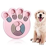 Pet Food Feeding Bowl, Interaktives Puzzlespiel Hundespielzeug Seek-a-Treat Education Spielzeug Hundefutter Treat Dispenser(Klauenabdruck)