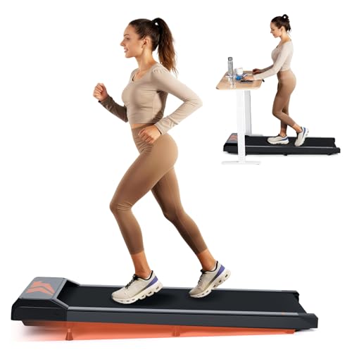 NEUTYPECHIC Walking Pad Laufband für Zuhause, Laufband Schreibtisch mit Neigung 2.5HP Laufbänder 2-6 km/h, LED-Anzeige F...