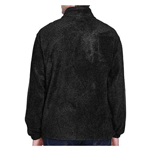 Vietnam Veteran Fleece Embroidered Jacket for Men Black Full-zip with Pockets3