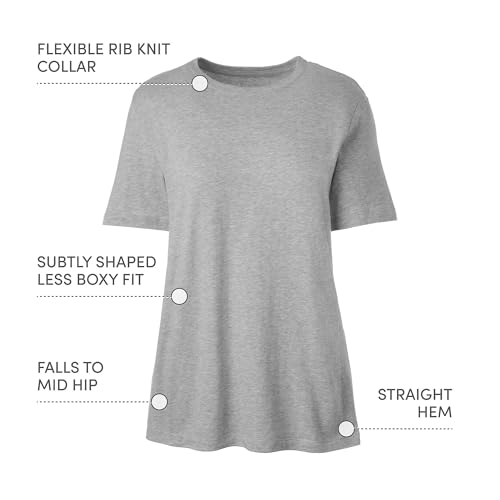 Lands' End School Uniform Girls Short Sleeve Essential T-Shirt3