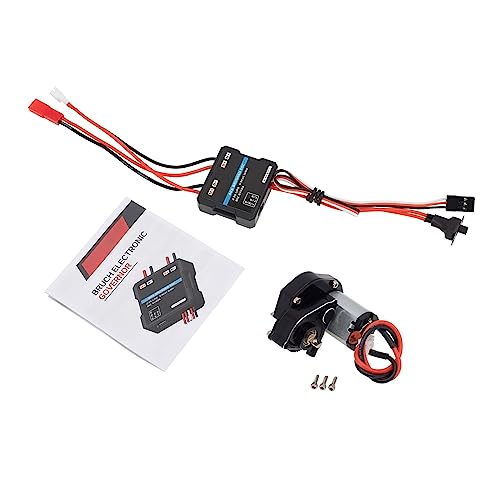 Moteur complet en métal SCX24 90081 transmission voiture 1/24 améliorée