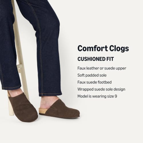 Image of Amazon Essentials Men's Comfort Clogs with Padded Sole, Faux Leather