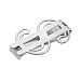 HOUSWEETY Stainless Steel Dollar Sign Money Clip