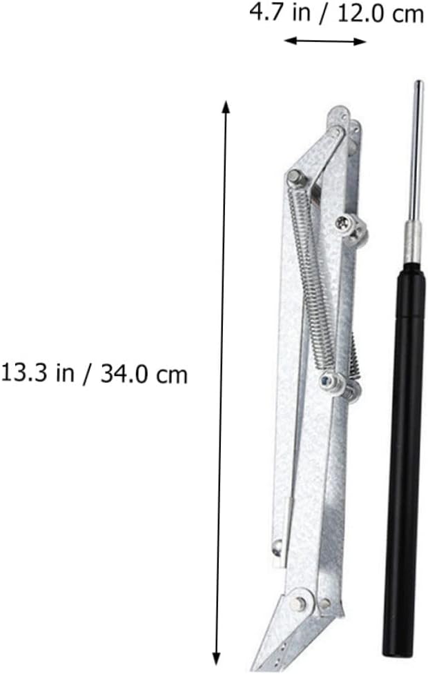 Double Spring Automatic Window Opener for Greenhouse Sturdy Ventilation System Silver Easy to Install Efficient Air Circulation