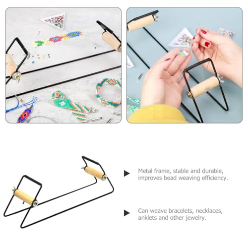 Máquina para tejer pulseras de acero inoxidable resistente con kit de abalorios manual 7
