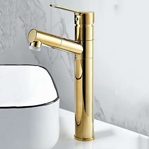 Robinet mélangeur en laiton doré NBYGSC pour simplifier la routine beauté dans la salle de bain