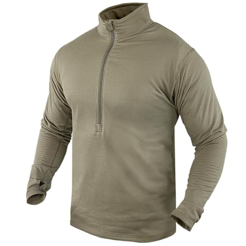Condor Elite 603-499-M Base Ii Zip Pullover TAN 499, M